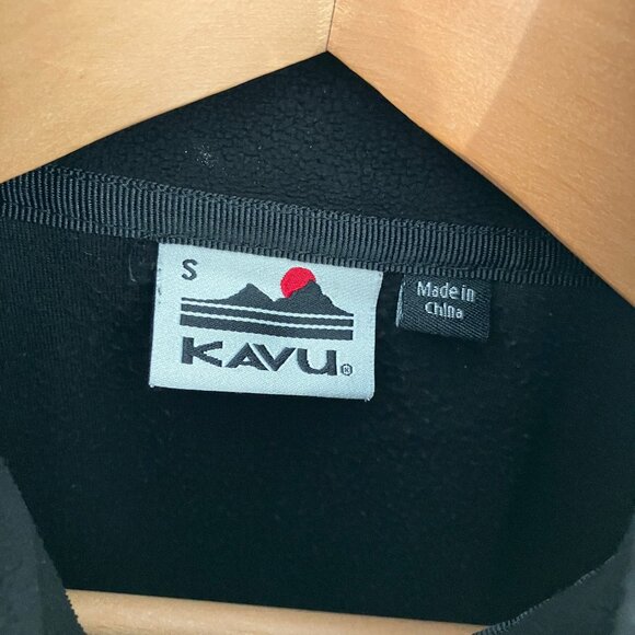 KAVU Cozen Fleece Top quarter zip Womens black sz small - Picture 2 of 8